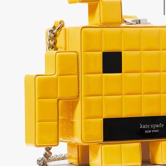 NWT! Kate Spade x Space Invaders Patent 3D Alien Crossbody Novelty Bag Purse - Picture 5 of 6